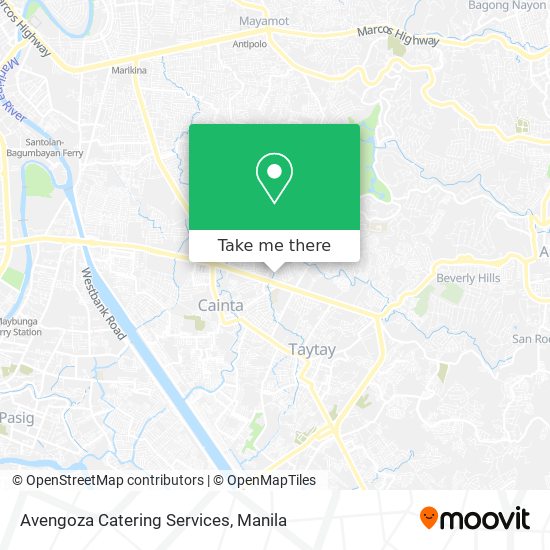 Avengoza Catering Services map