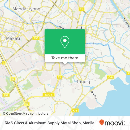 RMS Glass & Aluminum Supply Metal Shop map