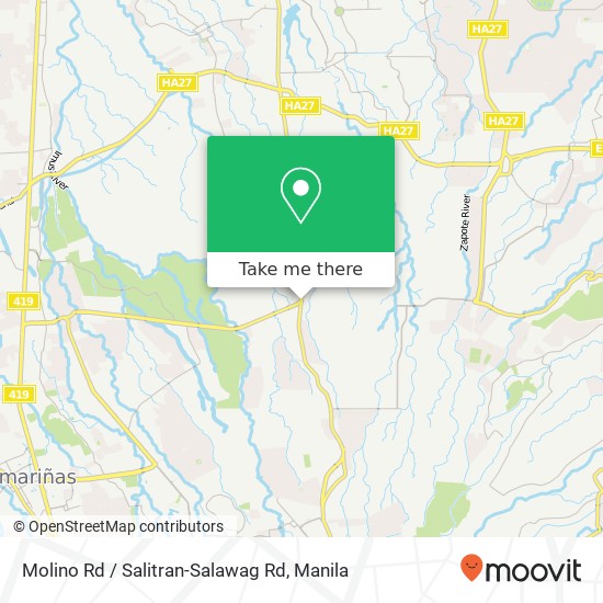 Molino Rd / Salitran-Salawag Rd map