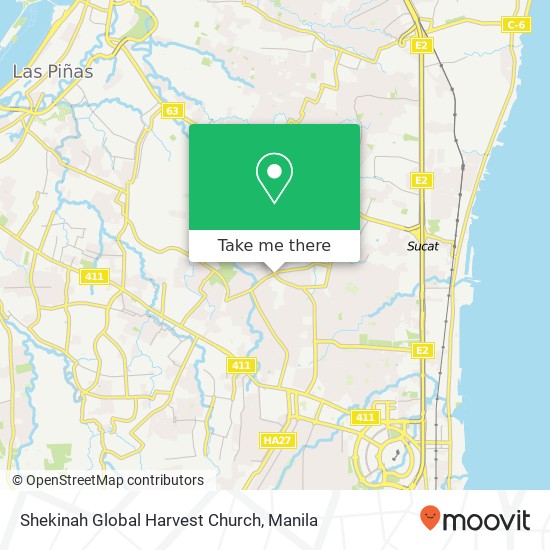 Shekinah Global Harvest Church map