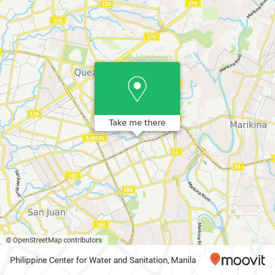 Philippine Center for Water and Sanitation map