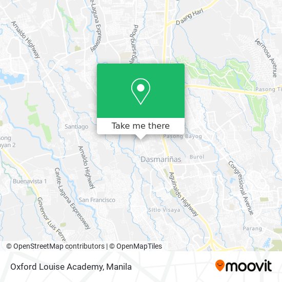 Oxford Louise Academy map