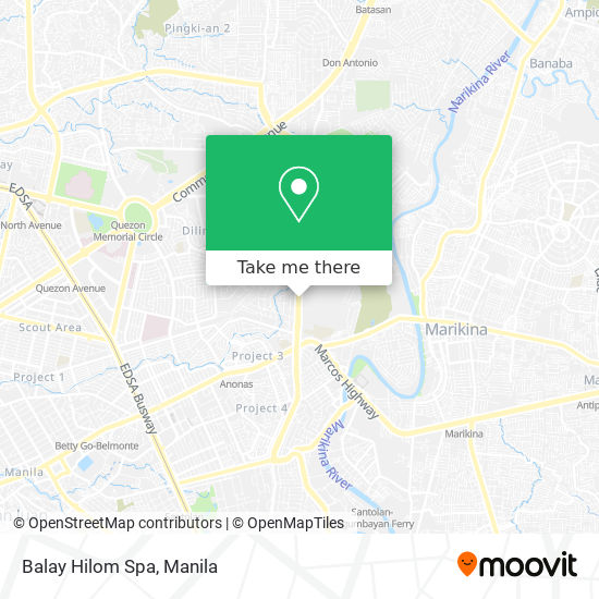 Balay Hilom Spa map