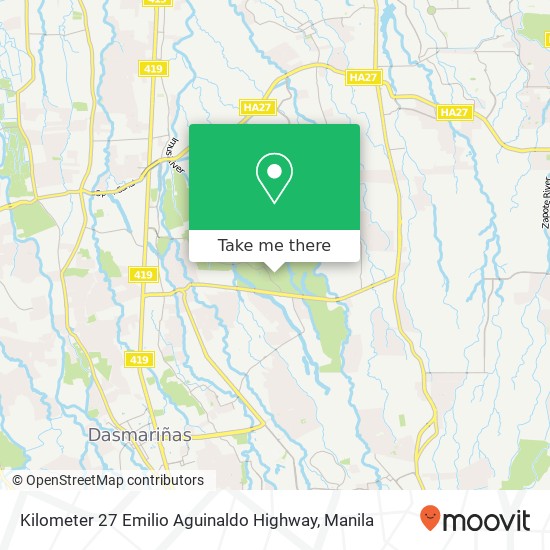 Kilometer 27 Emilio Aguinaldo Highway map