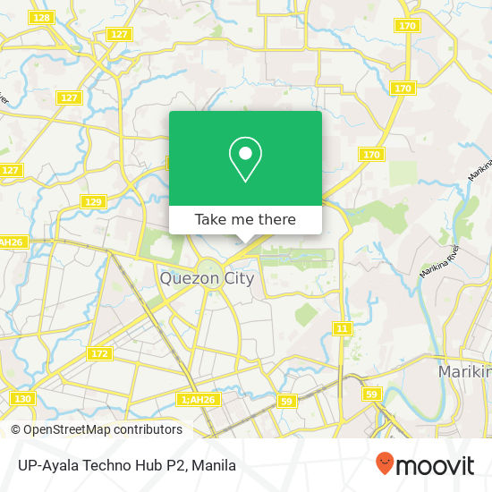 UP-Ayala Techno Hub P2 map
