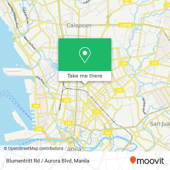 Blumentritt Rd / Aurora Blvd map