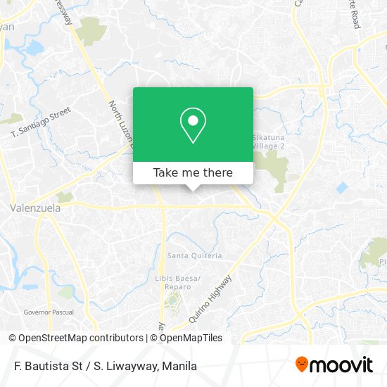 F. Bautista St / S. Liwayway map