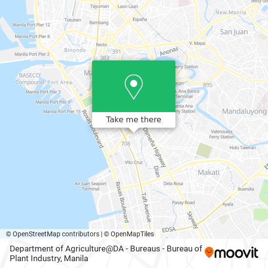 Department of Agriculture@DA - Bureaus - Bureau of Plant Industry map