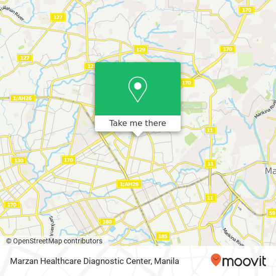 Marzan Healthcare Diagnostic Center map