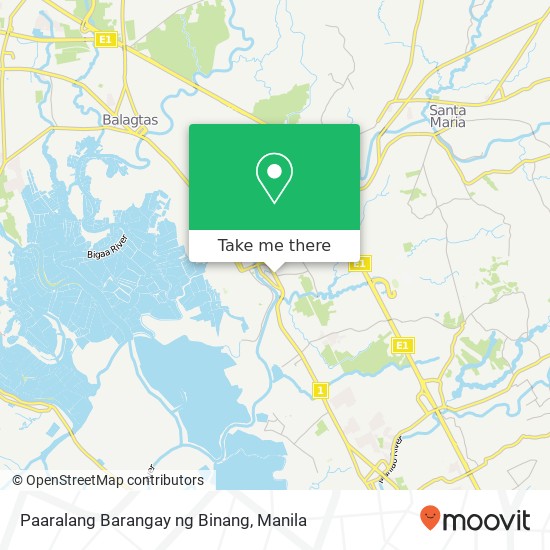 Paaralang Barangay ng Binang map