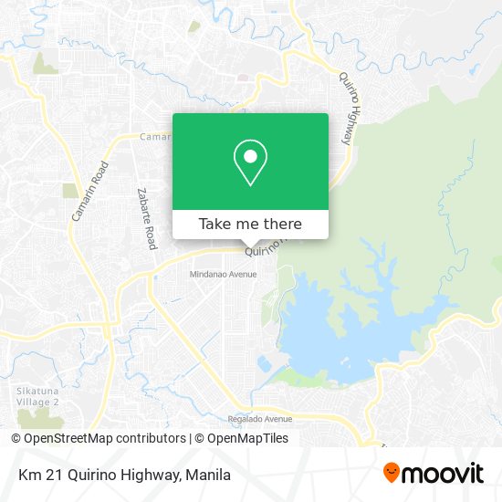 Km 21 Quirino Highway map