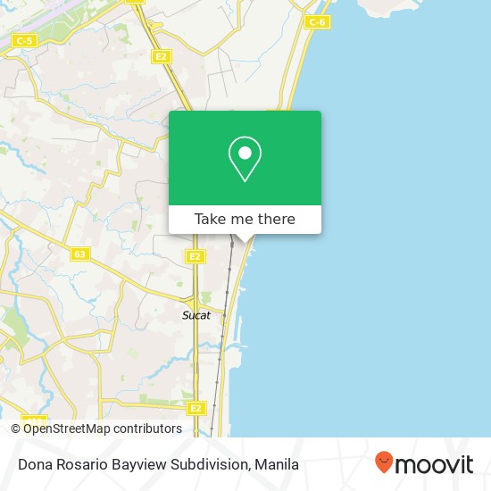 Dona Rosario Bayview Subdivision map