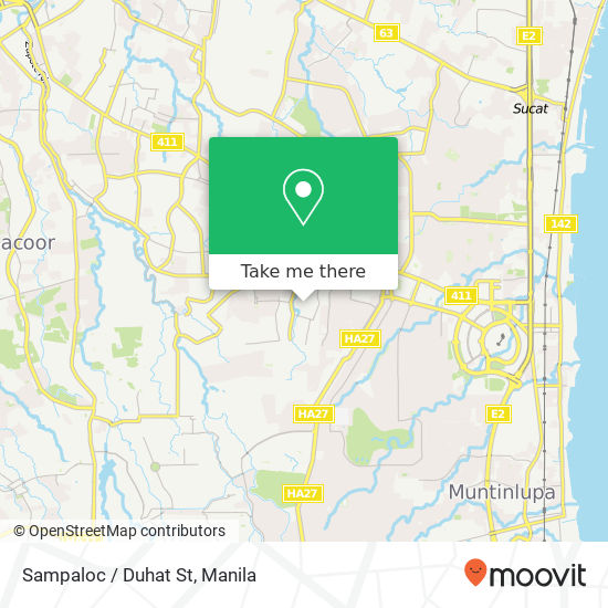 Sampaloc / Duhat St map
