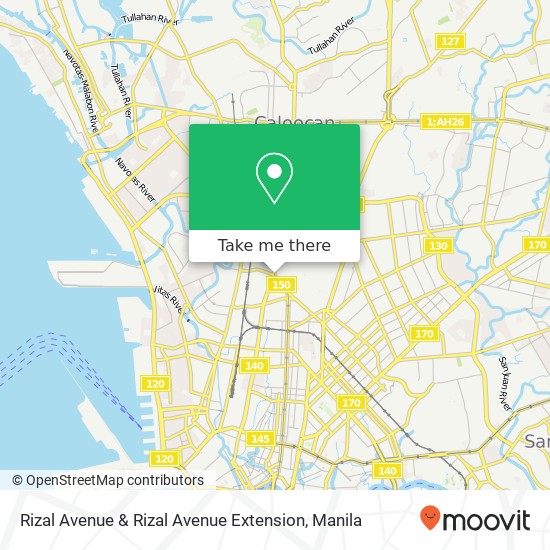 Rizal Avenue & Rizal Avenue Extension map