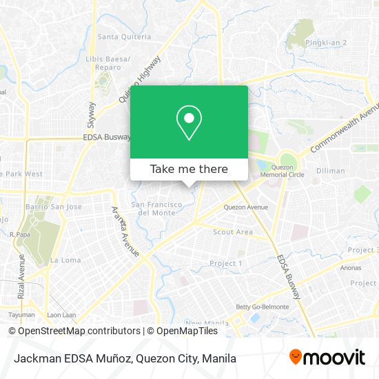 Jackman EDSA Muñoz, Quezon City map