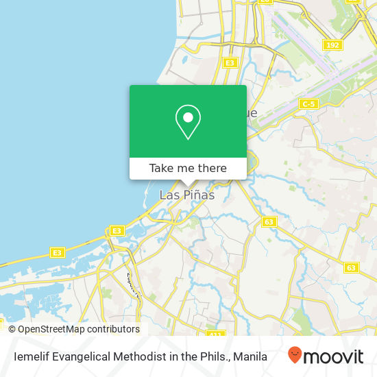 Iemelif Evangelical Methodist in the Phils. map