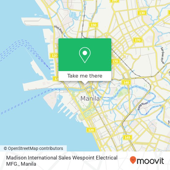 Madison International Sales Wespoint Electrical MFG. map