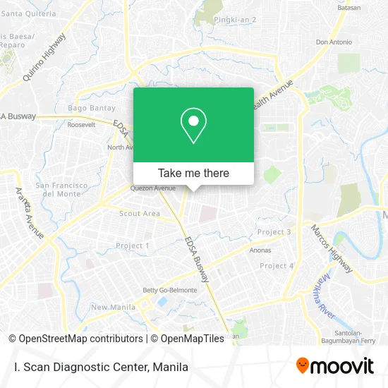 I. Scan Diagnostic Center map