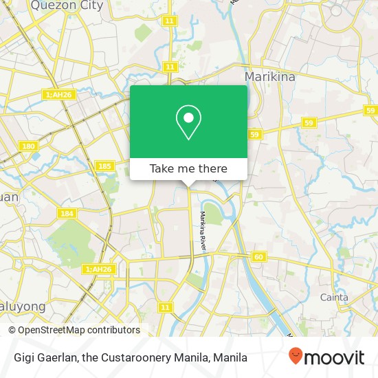 Gigi Gaerlan, the Custaroonery Manila map