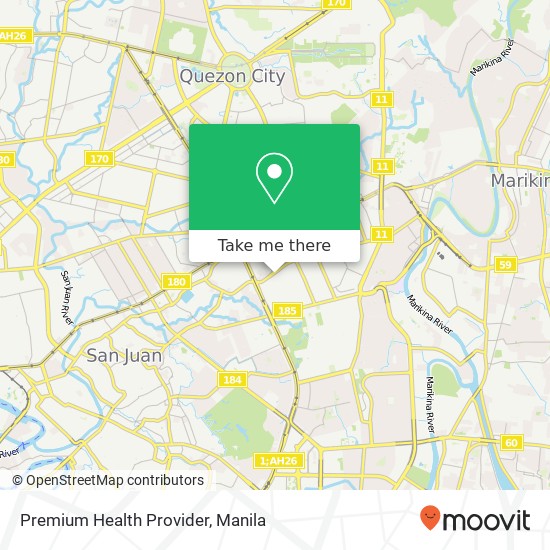 Premium Health Provider map