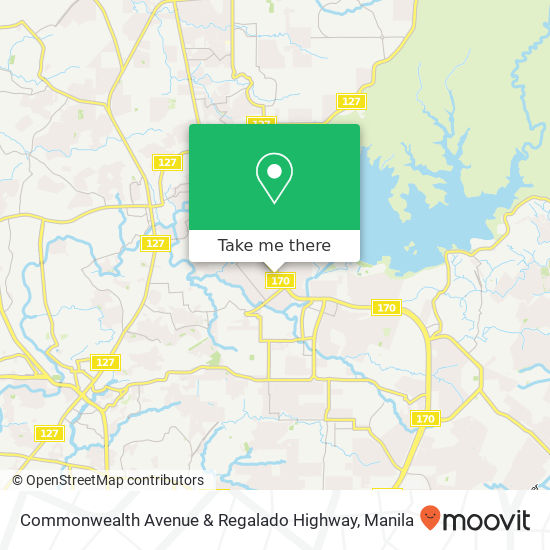 Commonwealth Avenue & Regalado Highway map