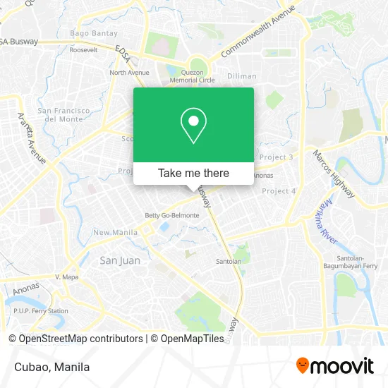 Cubao map