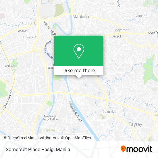 Somerset Place Pasig map