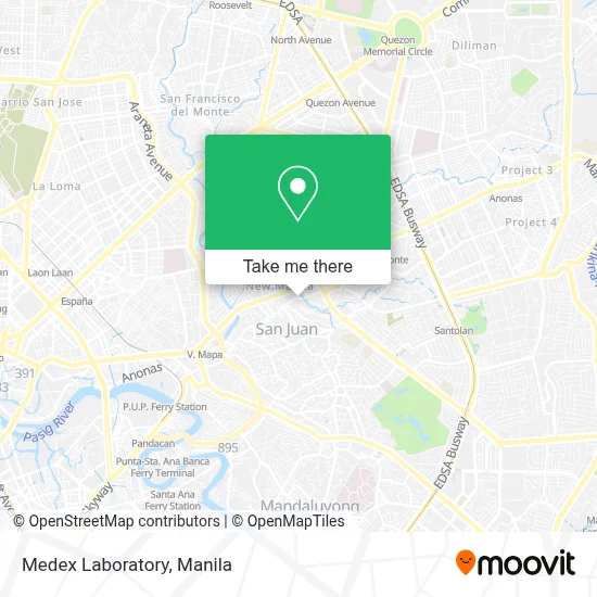 Medex Laboratory map