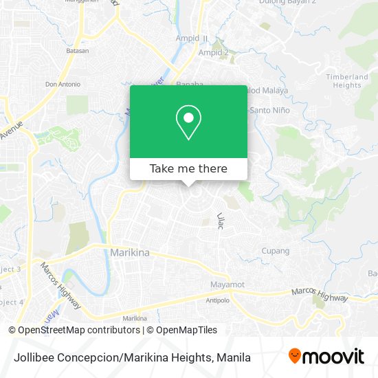 Jollibee Concepcion / Marikina Heights map