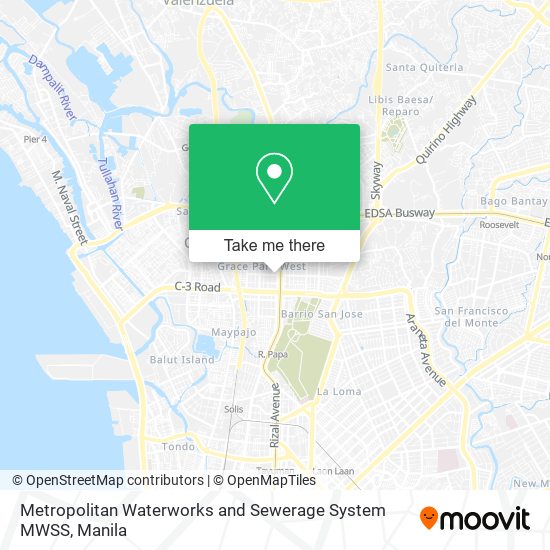 Metropolitan Waterworks and Sewerage System MWSS map