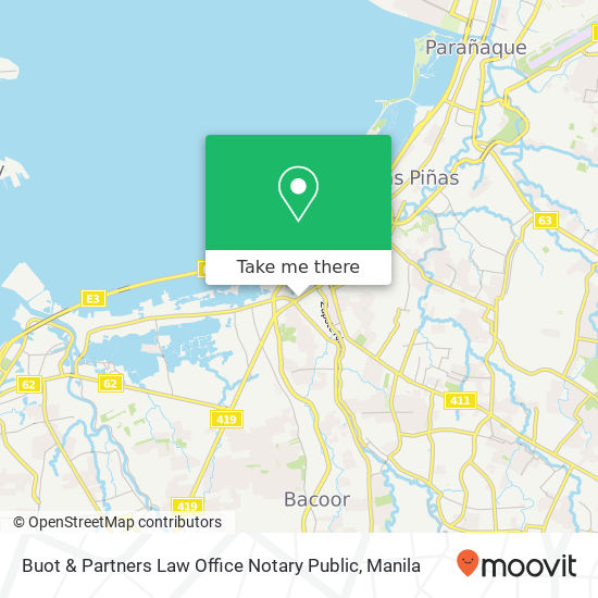 Buot & Partners Law Office Notary Public map