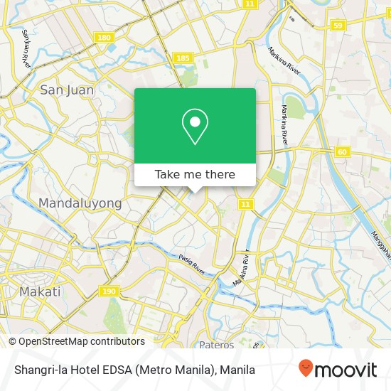 Shangri-la Hotel EDSA (Metro Manila) map