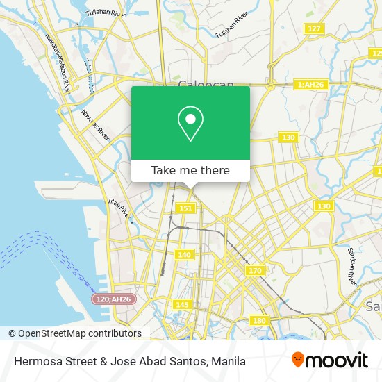 Hermosa Street & Jose Abad Santos map