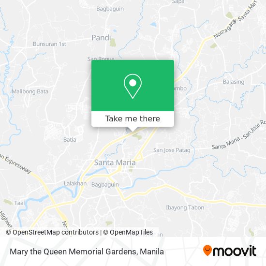 Mary the Queen Memorial Gardens map