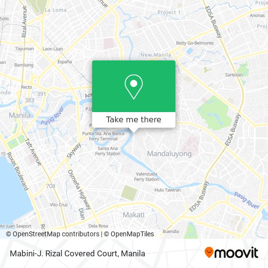 Mabini-J. Rizal Covered Court map