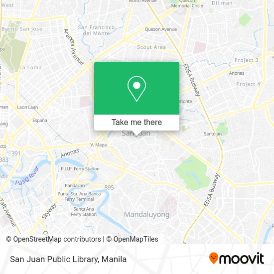 San Juan Public Library map