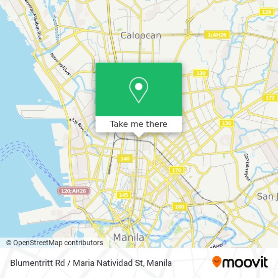Blumentritt Rd / Maria Natividad St map