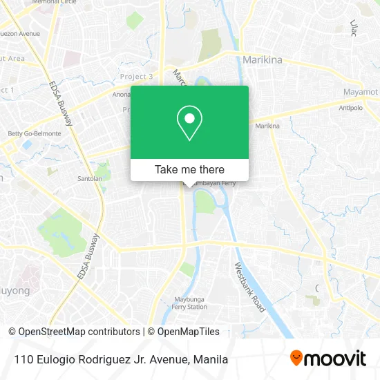 110 Eulogio Rodriguez Jr. Avenue map