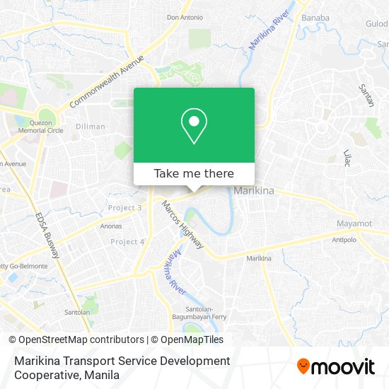 Marikina Transport Service Development Cooperative map
