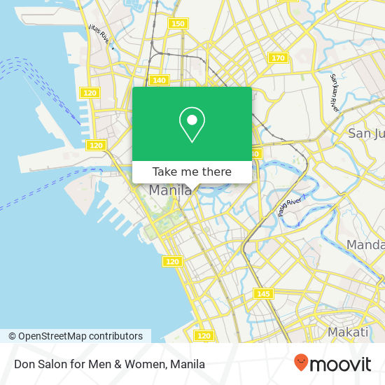 Don Salon for Men & Women map