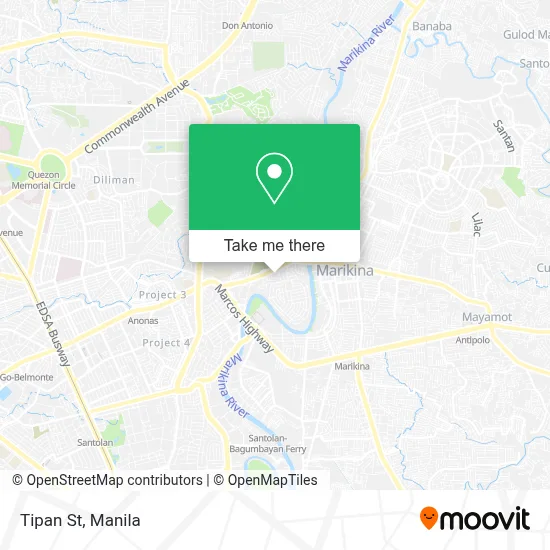Tipan St map