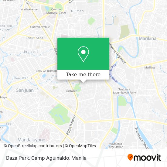 Daza Park, Camp Aguinaldo map