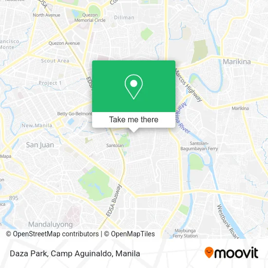Daza Park, Camp Aguinaldo map