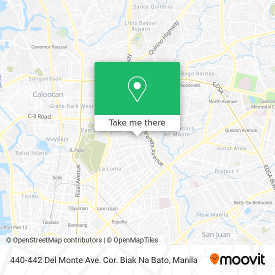 440-442 Del Monte Ave. Cor. Biak Na Bato map