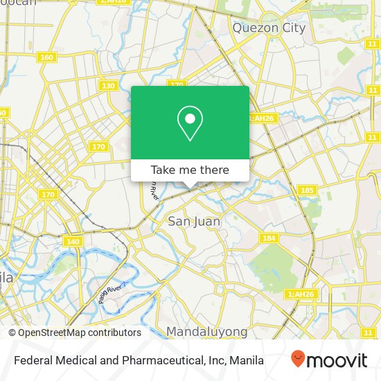 Federal Medical and Pharmaceutical, Inc map