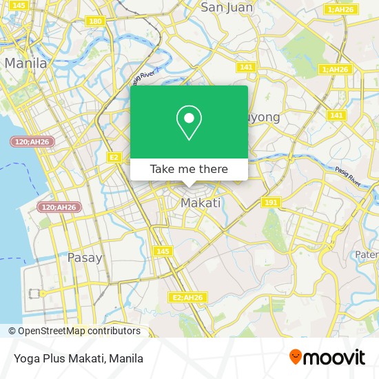 Yoga Plus Makati map