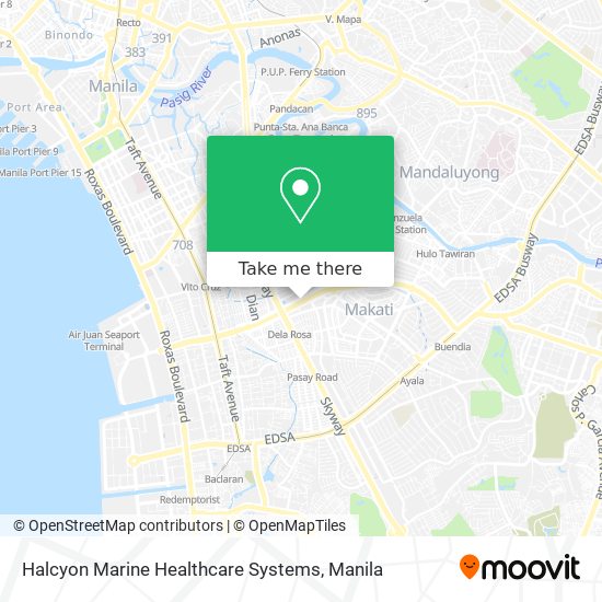 Halcyon Marine Healthcare Systems map
