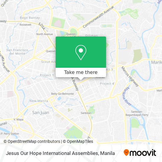 Jesus Our Hope International Assemblies map