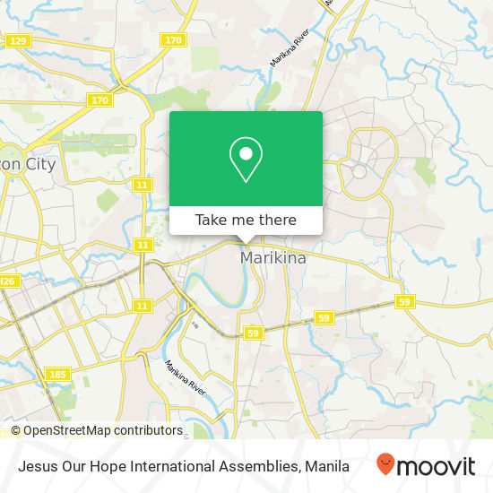 Jesus Our Hope International Assemblies map