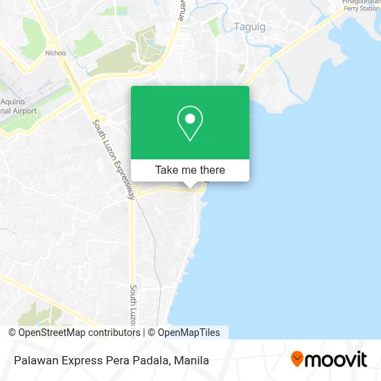 Palawan Express Pera Padala map